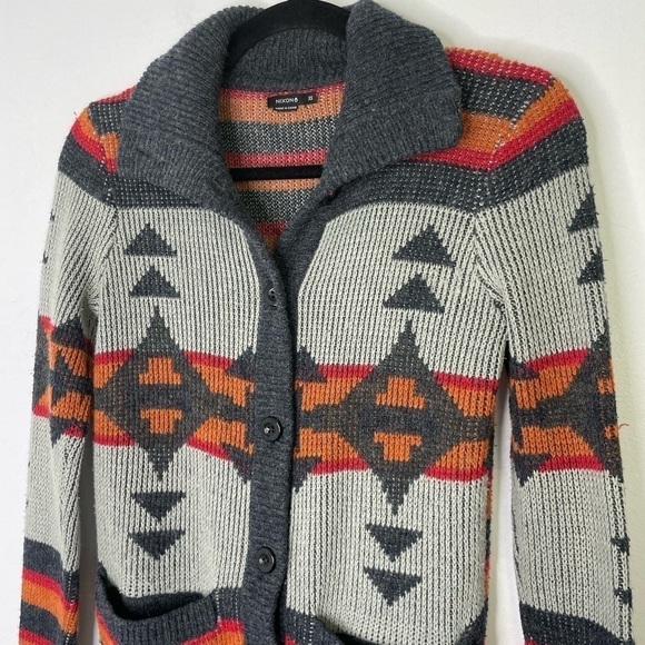 Nixon wool blend southwestern print cardigan - Picture 2 of 8
